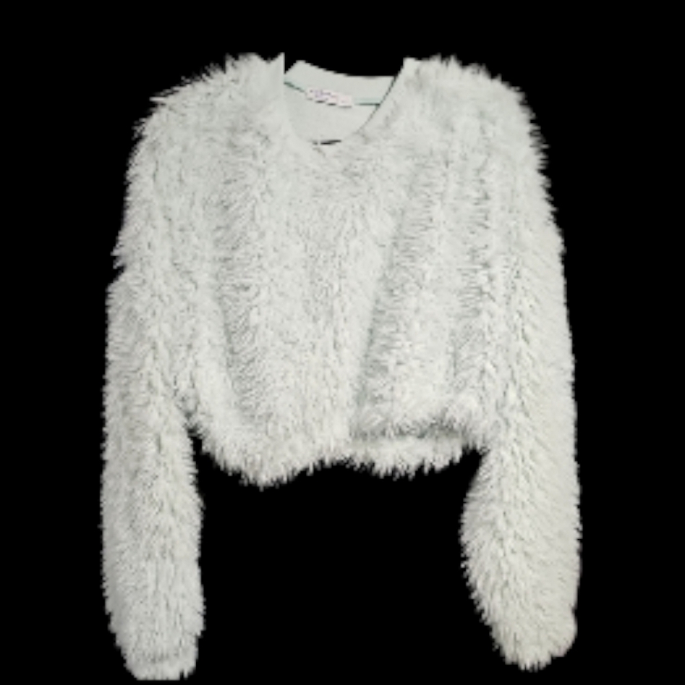 Arizona Jean Company Mint Green  Fuzzy Sweater